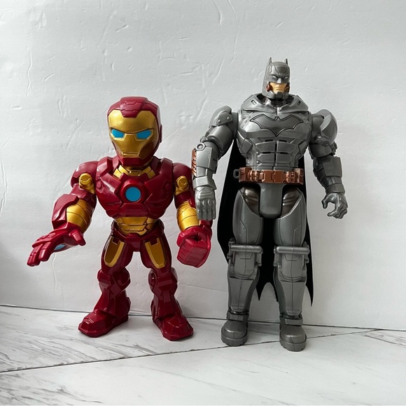 DC Comic Battle Strike Batman Action Figure And Iron Man Action Marvel Toys Kids - Picture 1 of 7